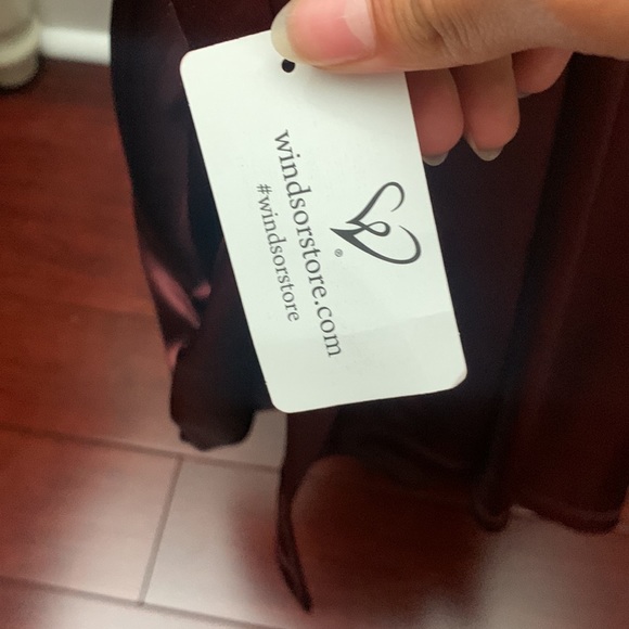 Nemi Formal High Slit Ruched Dress - Picture 7 of 8